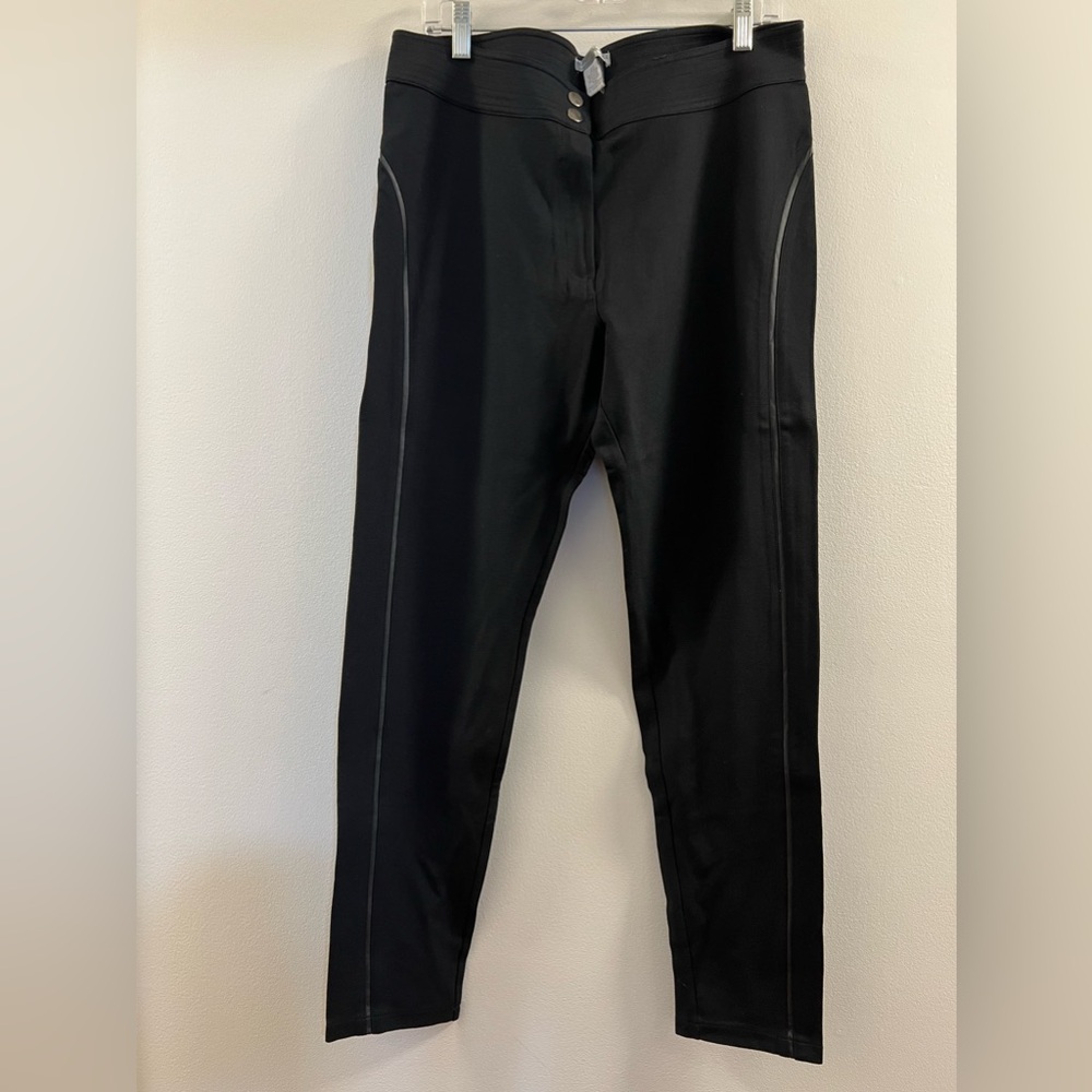 Alberto Makali Black Viscose Blend Skinny Stretch Legging Pants kk.